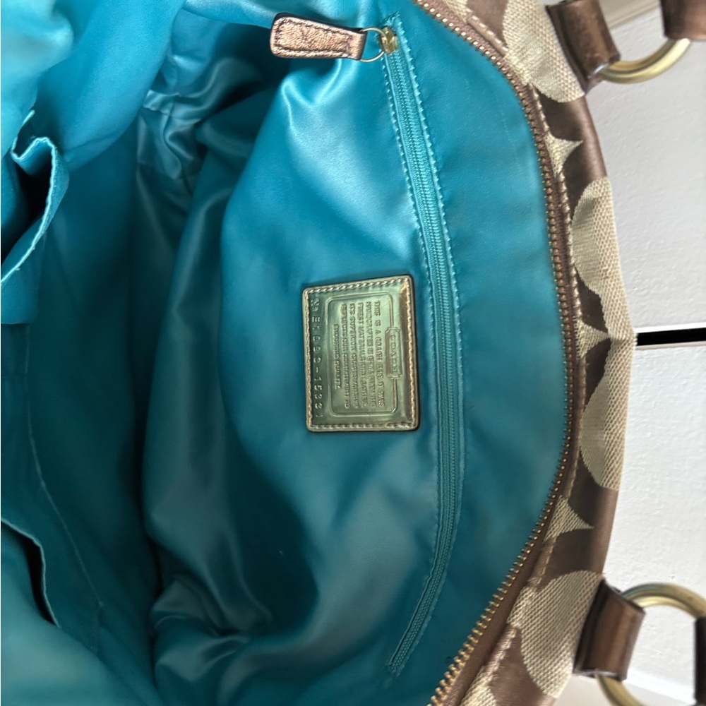 Coach Poppy Brown and Tan Signature Tote Bag
Poppy! - Picture 4 of 9